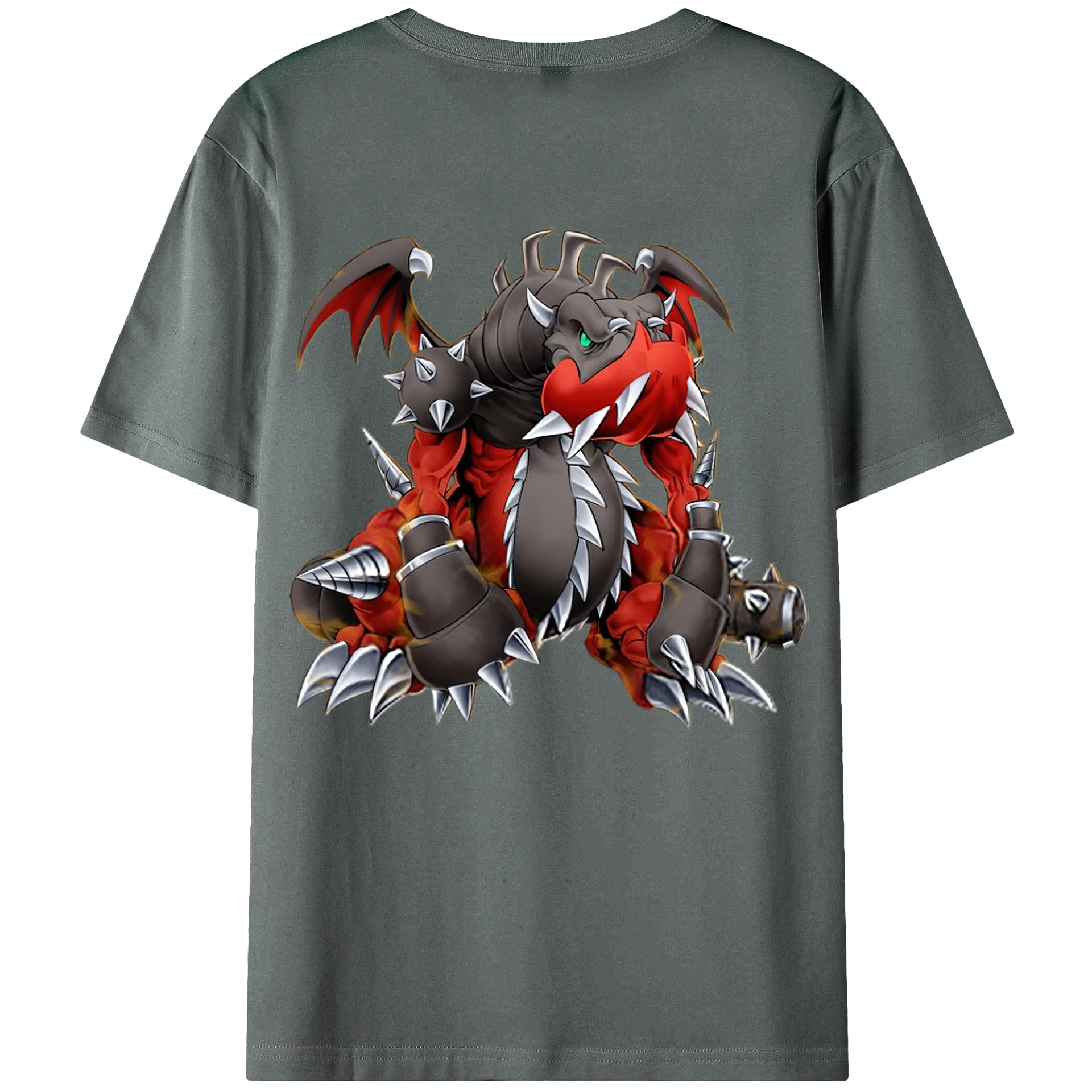 （画像用） 遊☆戯☆王 Yu-Gi-Oh! 綿100％ メンズ半袖Tシャツ（バックプリント） 通気性